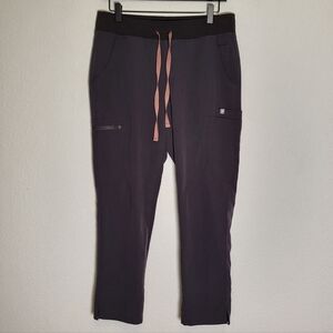 Figs Petite Yola Skinny Scrubs in Charcoal Grey size Medium Petite
